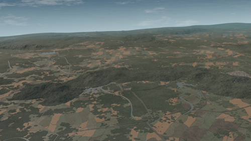 Infinite procedural terrain preview image